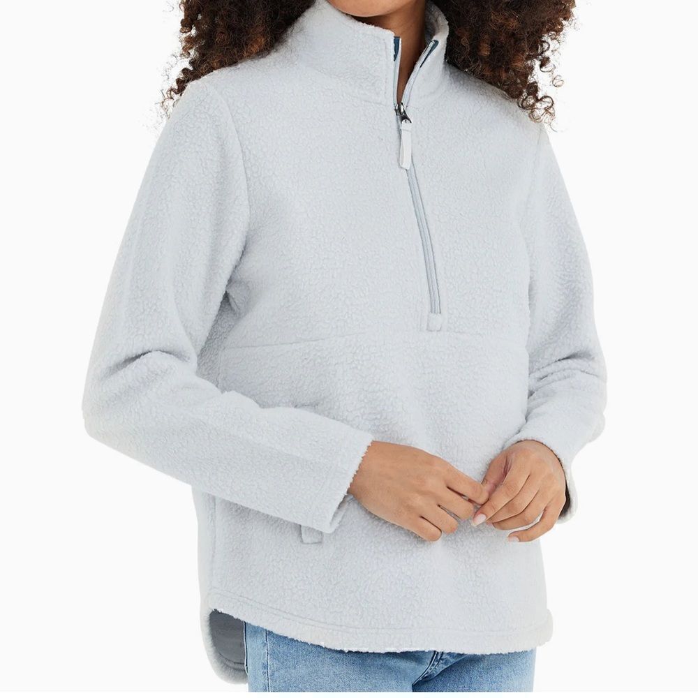 Women's Bamboo Sherpa Fleece Half Zip
